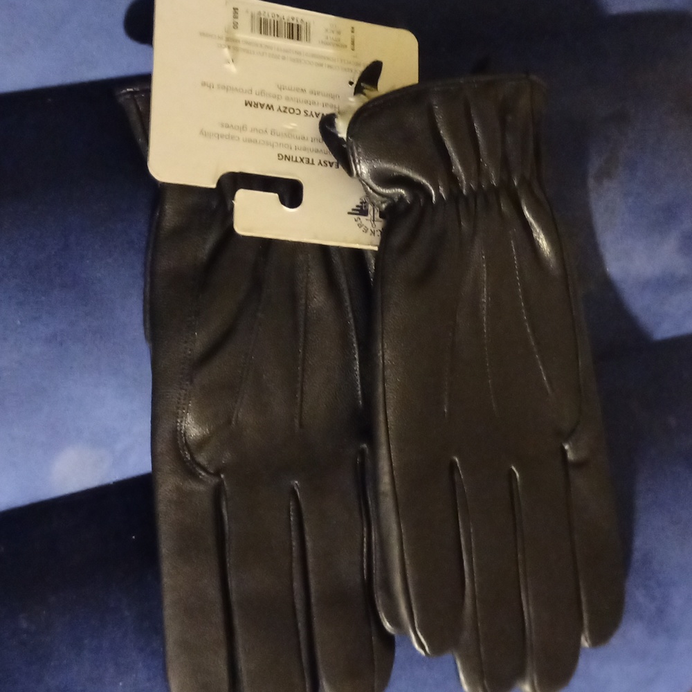 Men's fine leather gloves brand Dockers.Large size